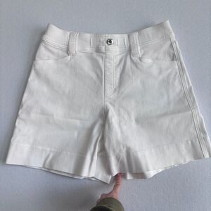 SPANX White High-Rise Stretch Shorts